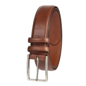 Kenneth Cole New York Mens Dress Belt Brown Leather Adjustable Buckle Small